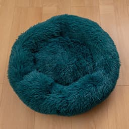 image-Plush cat litter kennel round removable and washable pet mat winter warm rainbow Teddy deer dog kennel wholesale