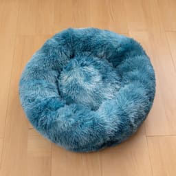 image-Plush cat litter kennel round removable and washable pet mat winter warm rainbow Teddy deer dog kennel wholesale