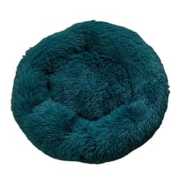 image-Plush cat litter kennel round removable and washable pet mat winter warm rainbow Teddy deer dog kennel wholesale