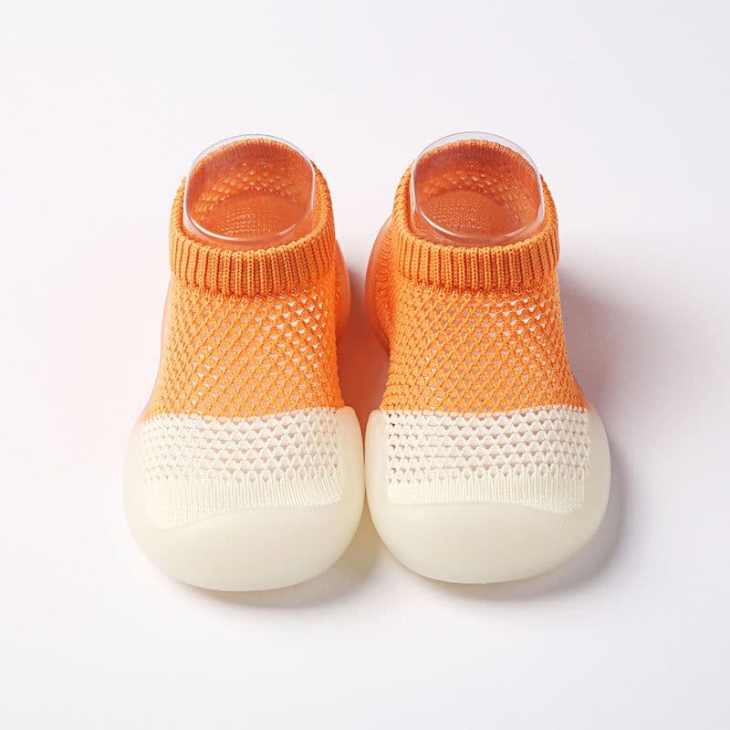 image-Toddler shoes breathable baby summer children's soft-soled non-slip floor hole shoe socks ice silk shoe socks thin mesh shoes