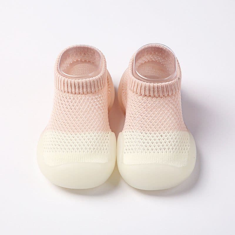 image-Toddler shoes breathable baby summer children's soft-soled non-slip floor hole shoe socks ice silk shoe socks thin mesh shoes