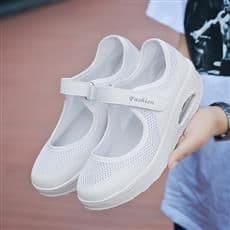 image-2020 cross-border summer new women's shoes mother shoes mesh shoes casual shoes Velcro plus size 42