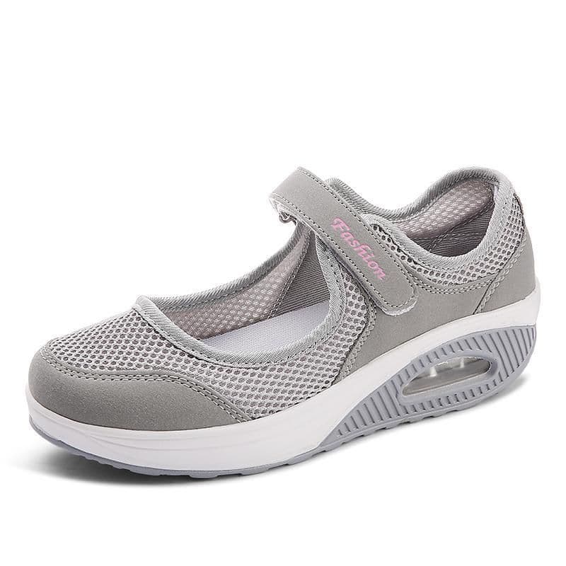 image-2020 cross-border summer new women's shoes mother shoes mesh shoes casual shoes Velcro plus size 42