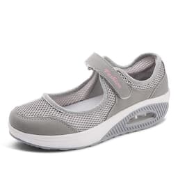 image-2020 cross-border summer new women's shoes mother shoes mesh shoes casual shoes Velcro plus size 42