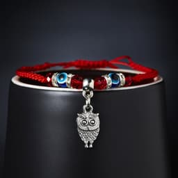 image-Cross-border e-commerce supply creative new blue eyes evil eyes red rope braided bracelet fashion adjustable bracelet wholesale