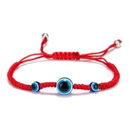 image-Cross-border e-commerce supply creative new blue eyes evil eyes red rope braided bracelet fashion adjustable bracelet wholesale