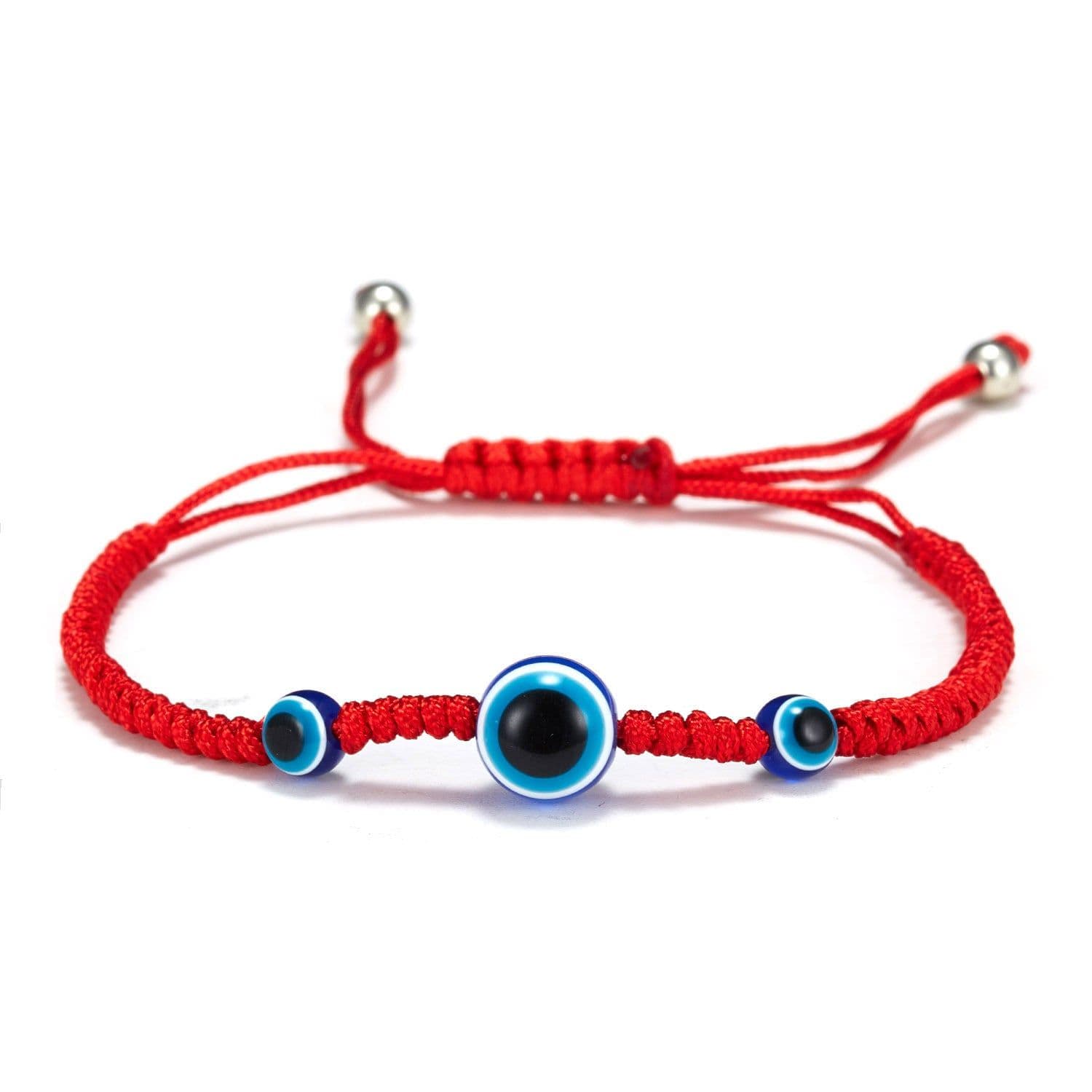 image-Cross-border e-commerce supply creative new blue eyes evil eyes red rope braided bracelet fashion adjustable bracelet wholesale
