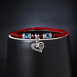 image-Cross-border e-commerce supply creative new blue eyes evil eyes red rope braided bracelet fashion adjustable bracelet wholesale