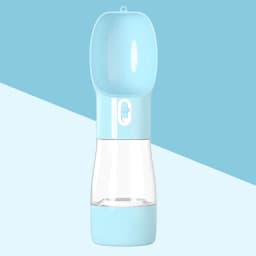 image-Outdoor portable pet accompanying water cup and food cup