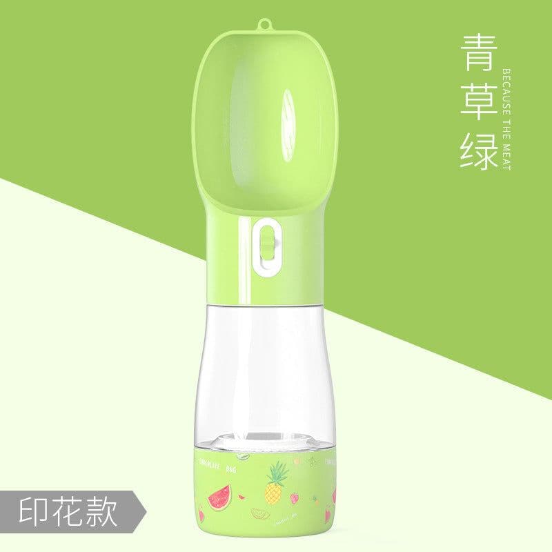 image-Outdoor portable pet accompanying water cup and food cup