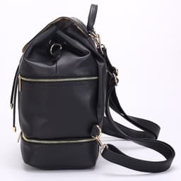 image-The source factory directly supplies double-layer waterproof dual-use mommy bags, PU maternal and baby bags and shoulder mommy backpacks