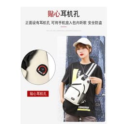 image-New women's chest bag, women's waterproof large-capacity backpack, casual satchel, Oxford cloth messenger bag, multifunctional backpack