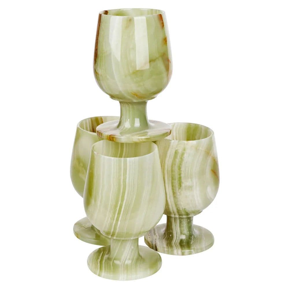 image-1pcs Natural Stones Cup Wine Glass Afghanistan Jade Stones Agate Wedding Toasting Glasses Drink Cup Party Marriage Wine Cups