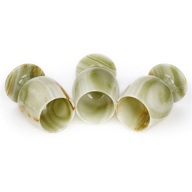 image-1pcs Natural Stones Cup Wine Glass Afghanistan Jade Stones Agate Wedding Toasting Glasses Drink Cup Party Marriage Wine Cups