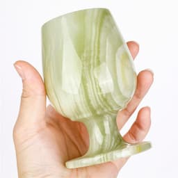image-1pcs Natural Stones Cup Wine Glass Afghanistan Jade Stones Agate Wedding Toasting Glasses Drink Cup Party Marriage Wine Cups