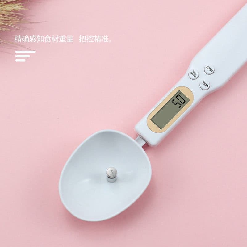 image-Electronic measuring spoon scale Mini electronic scale Small precision spoon weighing food weighing 500g milk powder weighing 0.1g