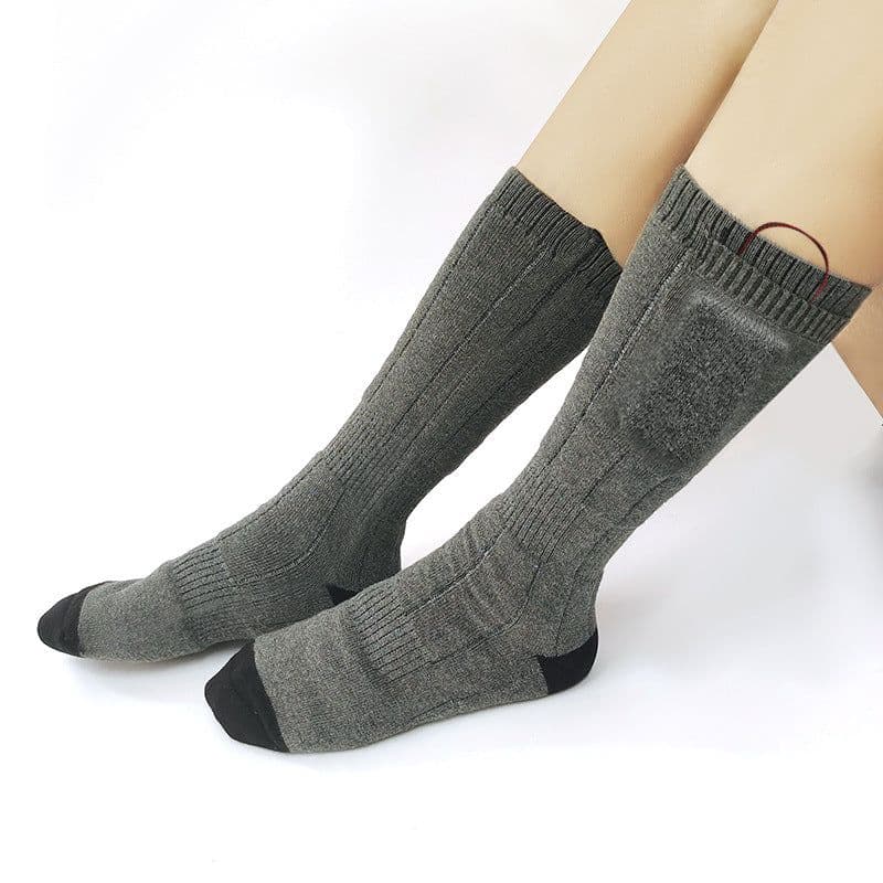 image-Cross-border rechargeable thermal socks heating men and women heating socks with adjustable temperature lithium battery to keep warm electric heating socks