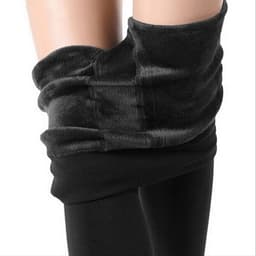 image-180 grams of large size pearl velvet leggings women's autumn and winter stepping on cross-border plus velvet trousers warm all-in-one pants KC0040
