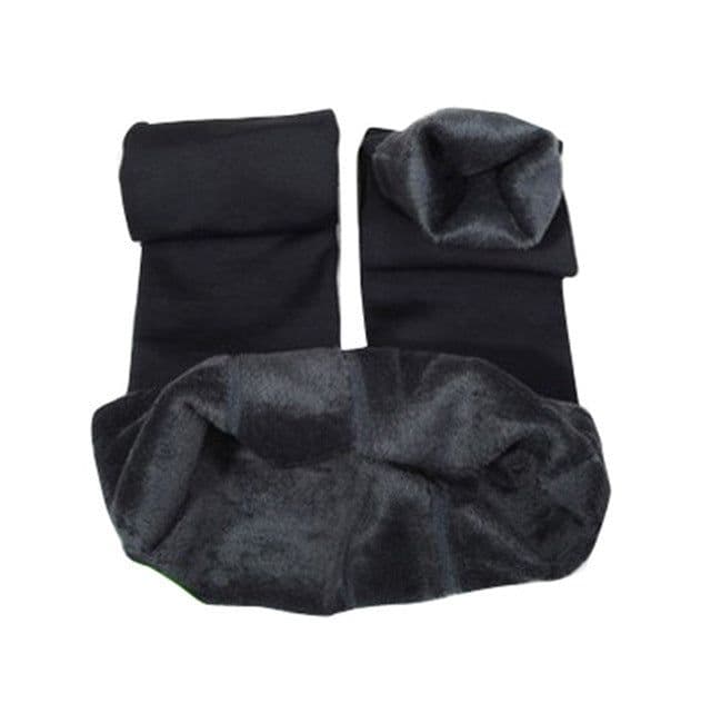 image-180 grams of large size pearl velvet leggings women's autumn and winter stepping on cross-border plus velvet trousers warm all-in-one pants KC0040