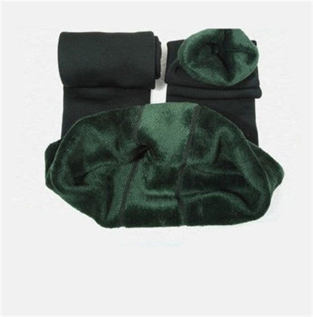 image-180 grams of large size pearl velvet leggings women's autumn and winter stepping on cross-border plus velvet trousers warm all-in-one pants KC0040