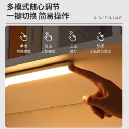 image-Intelligent human body induction led bedside lamp wireless night light long strip charging kitchen cabinet wardrobe light strip light strip