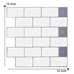 image-New foreign trade mosaic self-adhesive wallpaper, household kitchen waterproof and moisture-proof 3D stickers, bathroom epoxy wall stickers