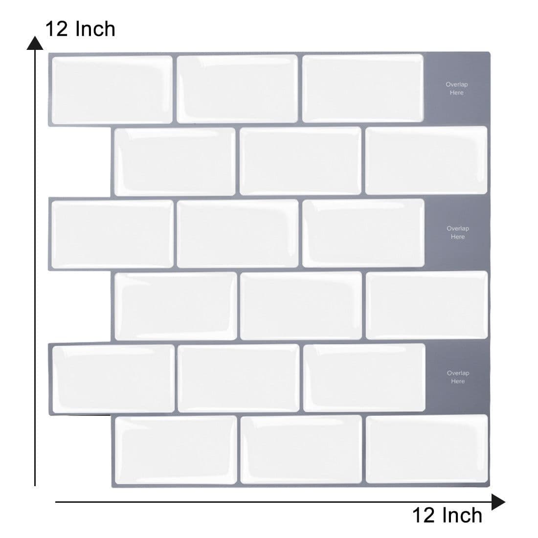 image-New foreign trade mosaic self-adhesive wallpaper, household kitchen waterproof and moisture-proof 3D stickers, bathroom epoxy wall stickers