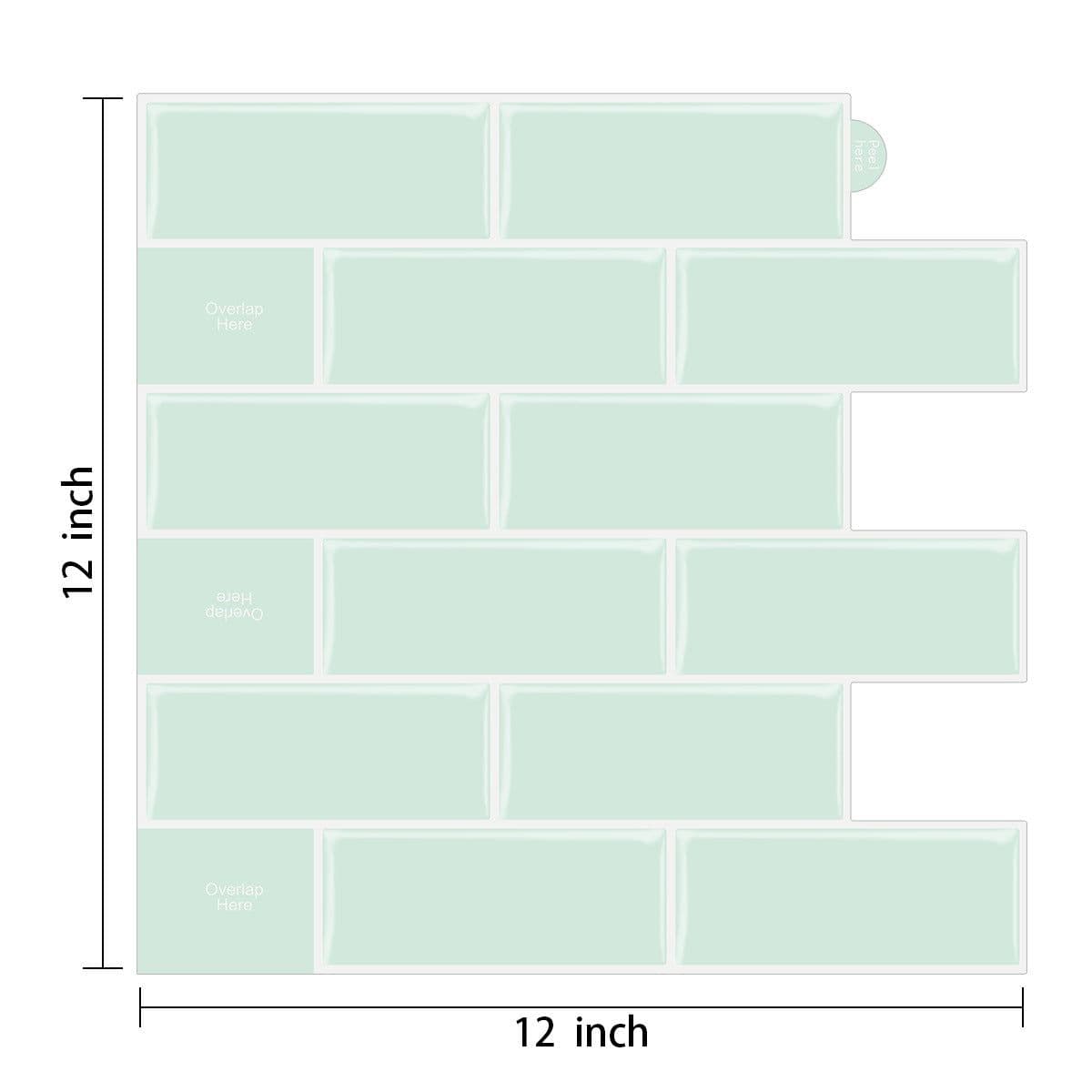 image-New foreign trade mosaic self-adhesive wallpaper, household kitchen waterproof and moisture-proof 3D stickers, bathroom epoxy wall stickers