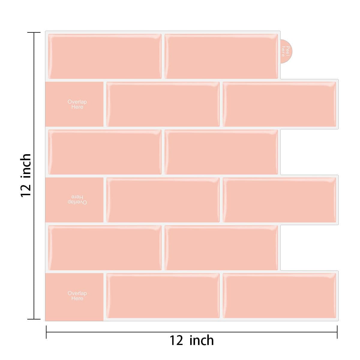 image-New foreign trade mosaic self-adhesive wallpaper, household kitchen waterproof and moisture-proof 3D stickers, bathroom epoxy wall stickers