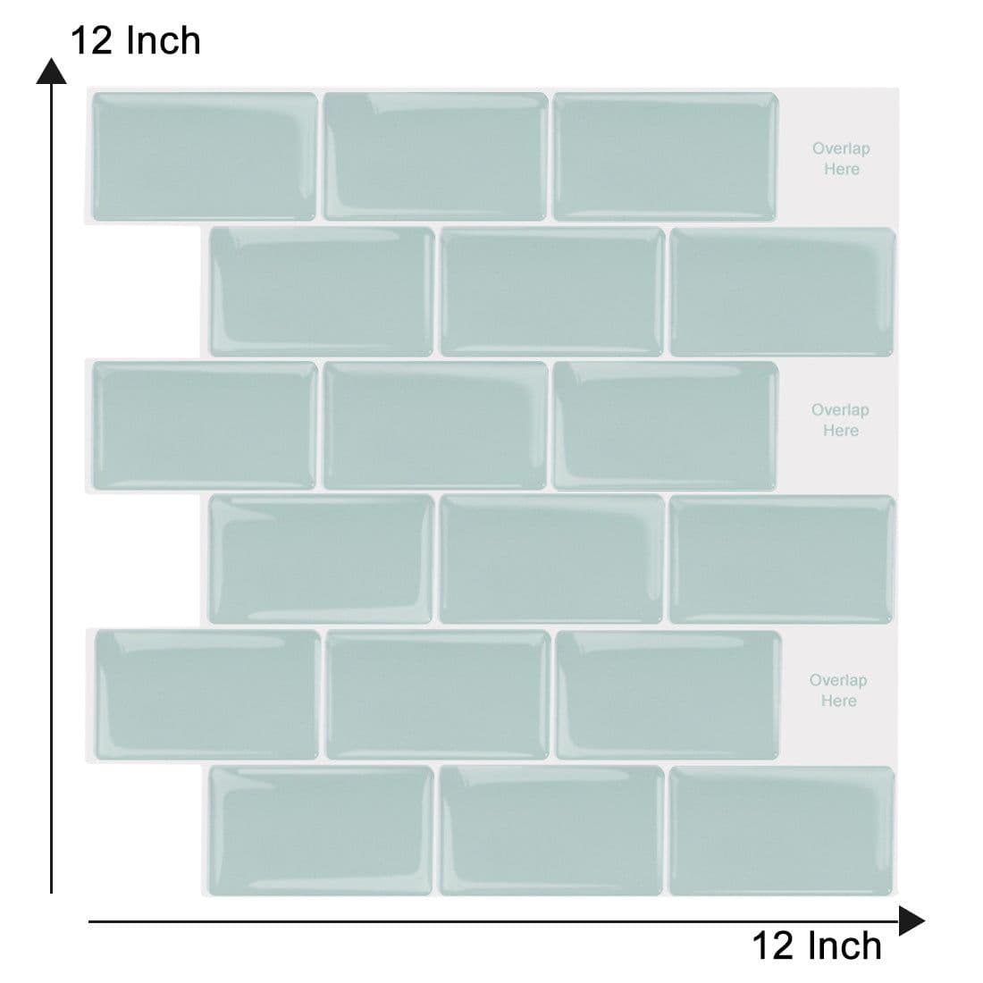image-New foreign trade mosaic self-adhesive wallpaper, household kitchen waterproof and moisture-proof 3D stickers, bathroom epoxy wall stickers