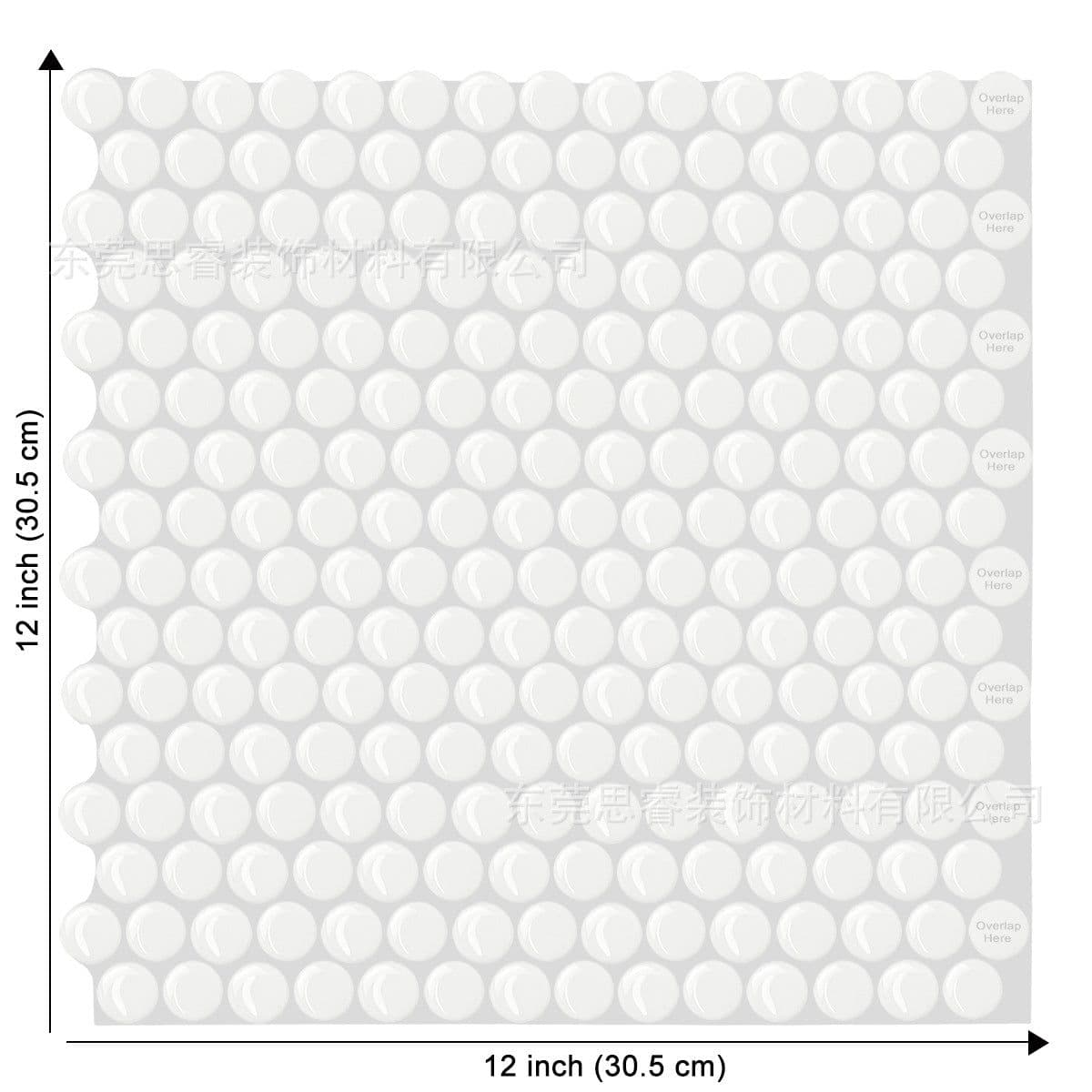 image-New foreign trade mosaic self-adhesive wallpaper, household kitchen waterproof and moisture-proof 3D stickers, bathroom epoxy wall stickers