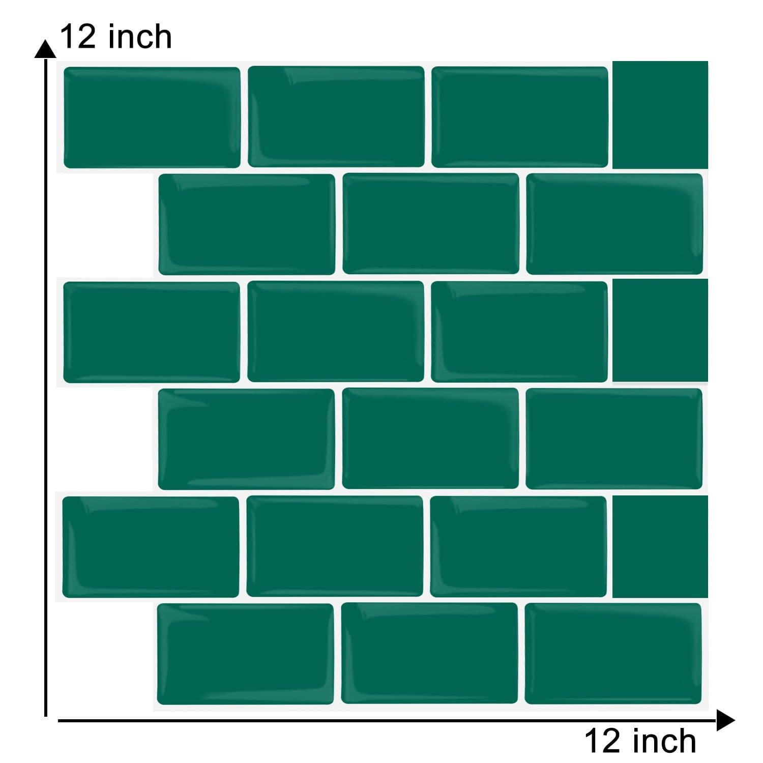 image-New foreign trade mosaic self-adhesive wallpaper, household kitchen waterproof and moisture-proof 3D stickers, bathroom epoxy wall stickers
