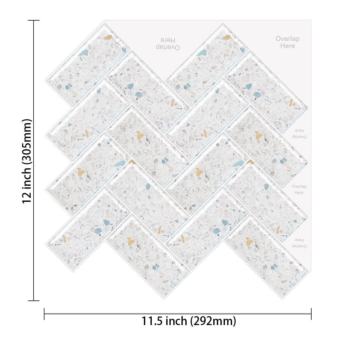image-New foreign trade mosaic self-adhesive wallpaper, household kitchen waterproof and moisture-proof 3D stickers, bathroom epoxy wall stickers