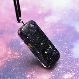 image-Amazon Same Paragraph Ogan Pendant Orgonite Natural Crystal Epoxy Pendant Blue Sandstone Pendant