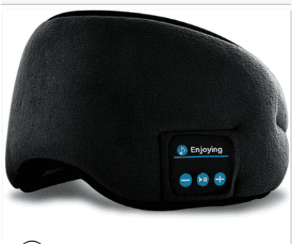 image-2019 manufacturers new wireless Bluetooth v5.0 headset call music sleep artifact breathable sleep eye mask headphone