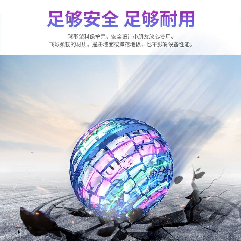 image-Flynova Pro Creative Magic Ball Swivel Decompression Aircraft Fingertip Toy Flying Gyro UFO Cross-border Exclusive Supply