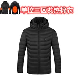 image-Heating clothing 2021 new heating long-sleeved cotton-padded winter heating warm jacket male electric heating vest USB constant temperature