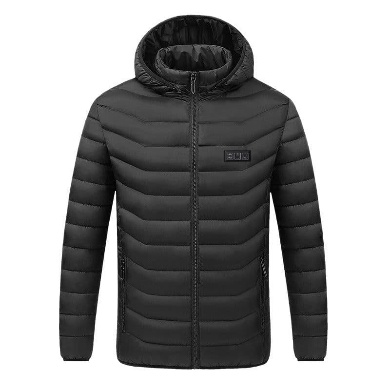 image-Heating clothing 2021 new heating long-sleeved cotton-padded winter heating warm jacket male electric heating vest USB constant temperature