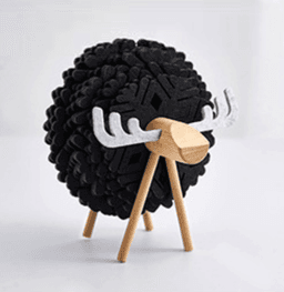 image-Manufacturers supply felt cartoon elk water-absorbing insulation pad, coaster set, felt tea coaster, placemat wholesale