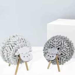 image-Manufacturers supply felt cartoon elk water-absorbing insulation pad, coaster set, felt tea coaster, placemat wholesale