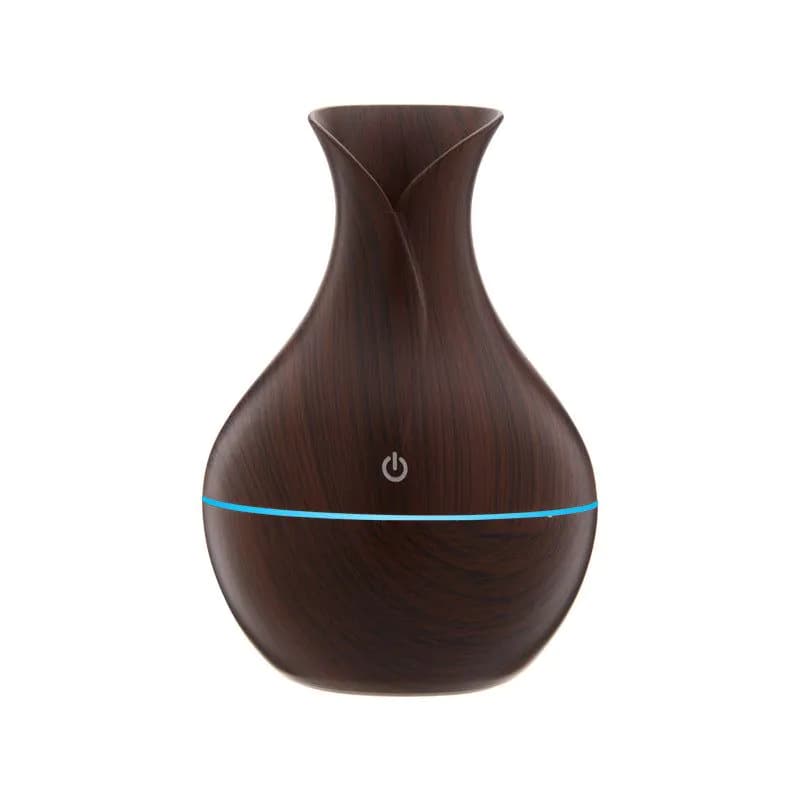 image-5V vase household colorful humidifier wood grain aroma diffuser usb humidifier atomizer factory direct sales
