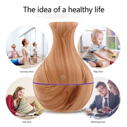 image-5V vase household colorful humidifier wood grain aroma diffuser usb humidifier atomizer factory direct sales