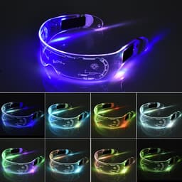 image-LED luminous glasses Christmas party bar music festival dance party glasses luminous goggles Christmas glasses