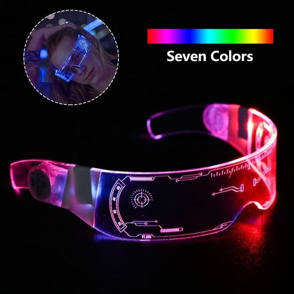 image-LED luminous glasses Christmas party bar music festival dance party glasses luminous goggles Christmas glasses