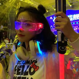 image-LED luminous glasses Christmas party bar music festival dance party glasses luminous goggles Christmas glasses