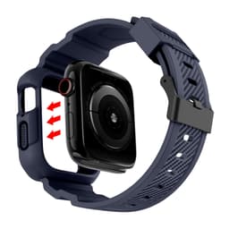 image-Suitable for Apple Watch Strap Frosted One Strap TPU Apple Strap iWatch1-6 Generation Square Buckle Wristband