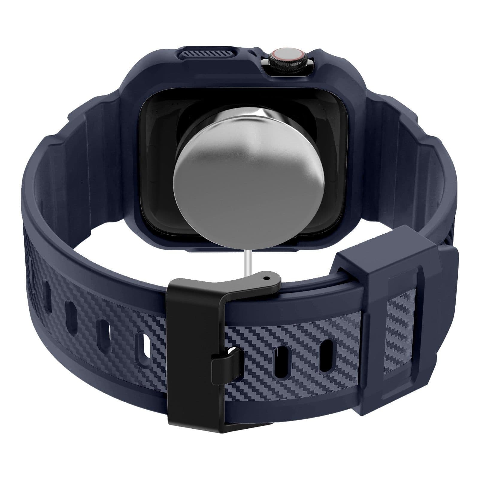 image-Suitable for Apple Watch Strap Frosted One Strap TPU Apple Strap iWatch1-6 Generation Square Buckle Wristband