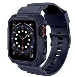 image-Suitable for Apple Watch Strap Frosted One Strap TPU Apple Strap iWatch1-6 Generation Square Buckle Wristband