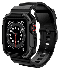 image-Suitable for Apple Watch Strap Frosted One Strap TPU Apple Strap iWatch1-6 Generation Square Buckle Wristband