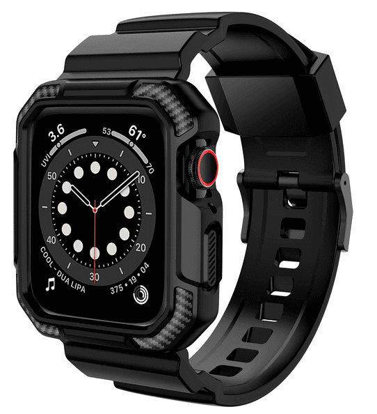 image-Suitable for Apple Watch Strap Frosted One Strap TPU Apple Strap iWatch1-6 Generation Square Buckle Wristband